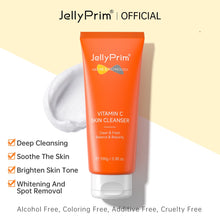 Jellyprim Vitamin C Whitening Set Brighten Skin Moisturizer Fade Spots Reduce Dullness 5 in 1 Skincare Set