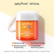 Jellyprim Vitamin C Whitening Set Brighten Skin Moisturizer Fade Spots Reduce Dullness 5 in 1 Skincare Set